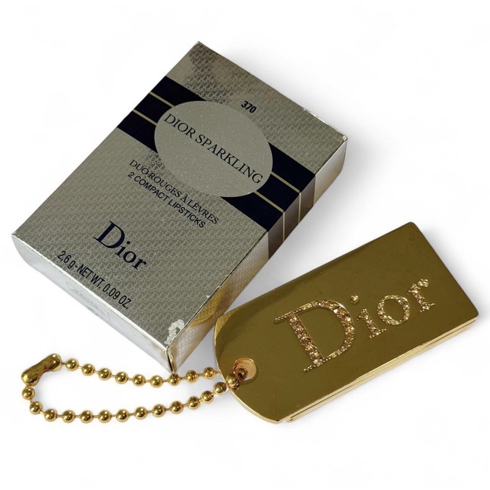 Dior Sparkling Swarovski Jewel Gold Makeup Charm Compact Happy Few 370 In Box